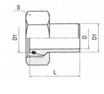 Hose Fitting Metric Weld G. T. Hydraulic Adapter