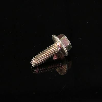 China Wholesale Factory Price Tap Tite Hex Washer Head Machine Screw Yellow Zinc Plated