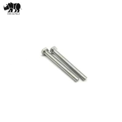 AISI 304 Stainless Steel Black / Galvanized DIN931 / DIN933 Half / Full Threaded Hexagon Head Bolt