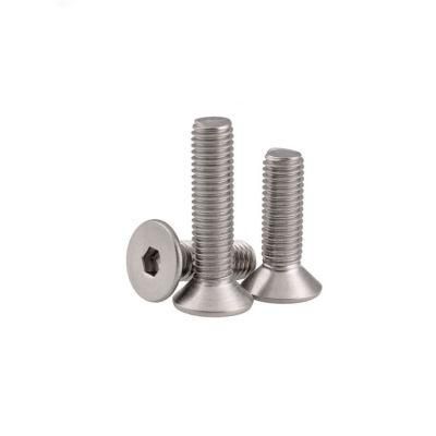 SS304 Hex Socket Flat Head Machine Screws