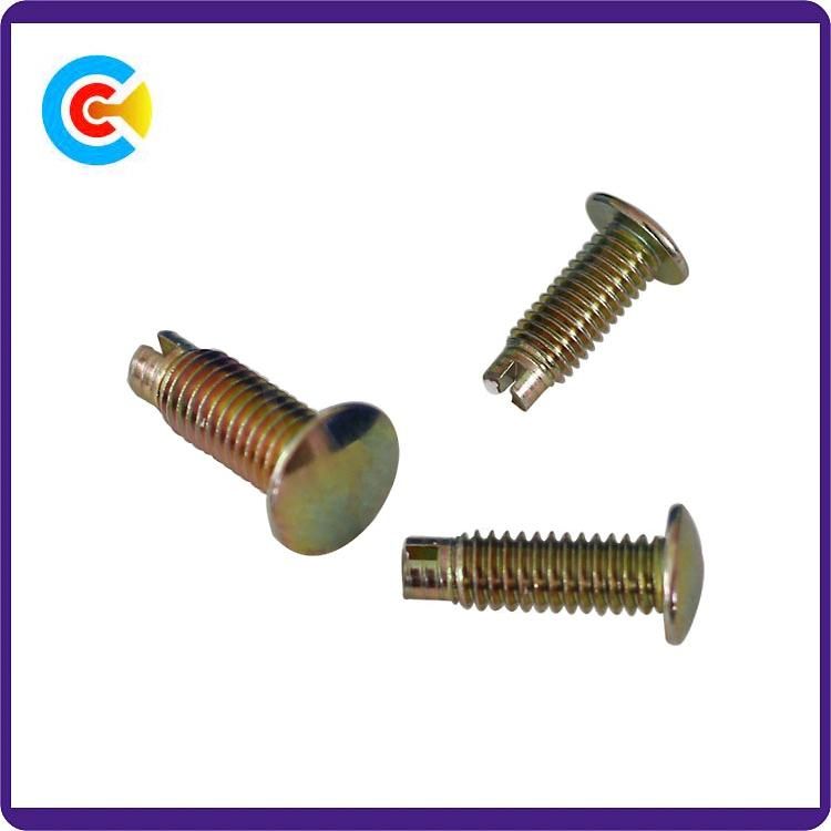 DIN/ANSI/BS/JIS Carbon-Steel/Stainless-Steel Hand Screw Word Non-Standard Rivet Pin Screw for Building/Railway/Bridge