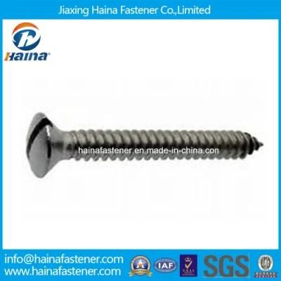Stainless Steel Slotted Raised Countersunk Head Tapping Screws DIN7973 ISO1483
