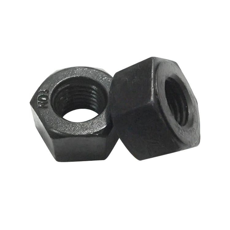2h Heavy Hex Nuts Black