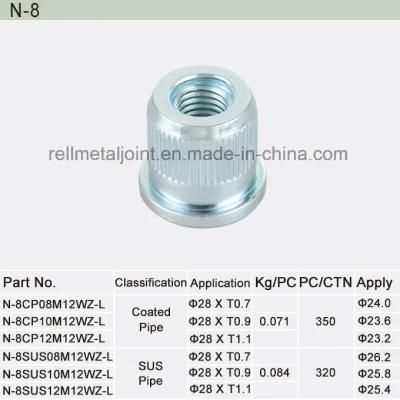 Foot Pad Fittings for Pipe Combination|Metal Parts (N-8)