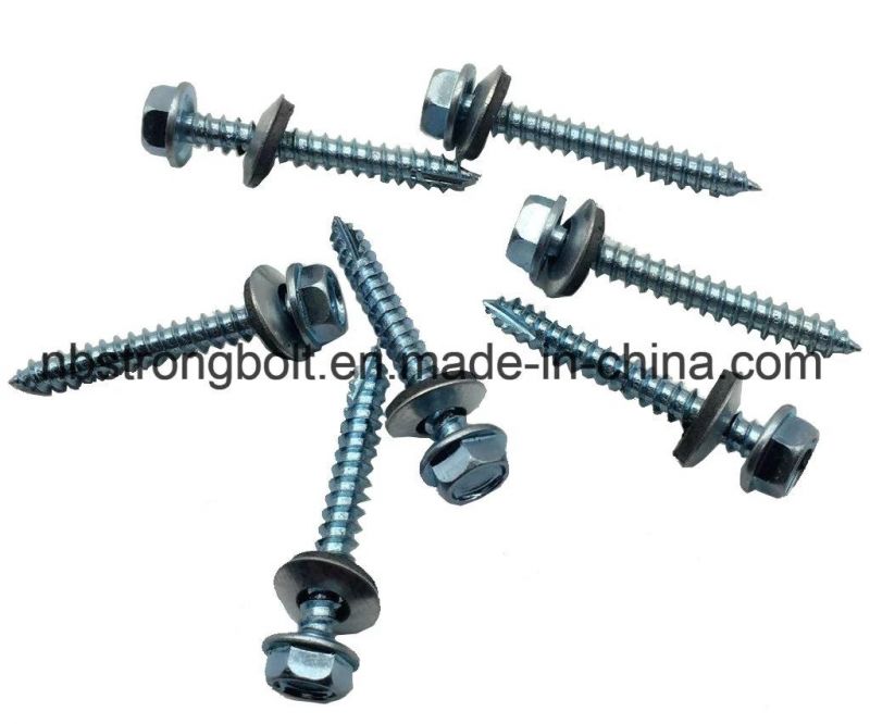 Hex Washer Hight Head Screw with Cut Point More Than 10 Years Produce Expricence Factory