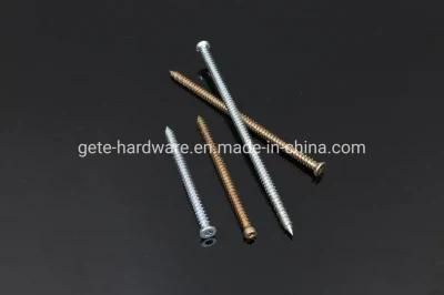 Flat Head /Round Head Concrete Screw Zp / Yzp Cement Board Screws Zinc Plated