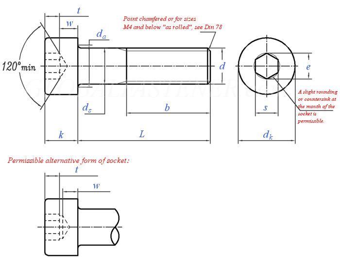 Hexagon Socket Button Head Screws Made in China