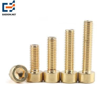 M8X20 Brass Bolt and Nut C2700 Cup Head Hex Socket Bolt