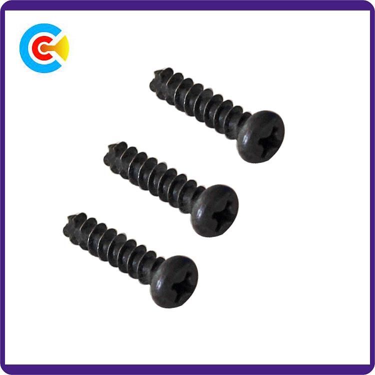 GB/DIN/JIS/ANSI Carbon Steel/Stainless Steel Crossed Tail Tapping Screws for Building Railway