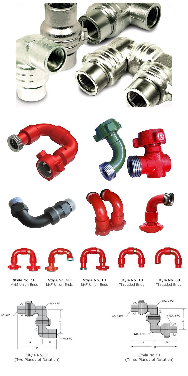 Densen Customized Stainless Steel Swivel Joint for Industrial Oil and Gas Transportation, Swivel Universal Joint