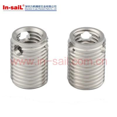 L3080 M6 Stainless Steel Self-Tapping Threaded Insert 12mm Length