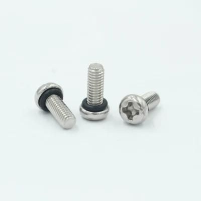 Anti Rust Truss Head Waterproof Screw with O Ring Sealing