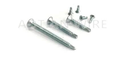 Flat Head Self Drilling Screws with Blue Zinc Plated in Size 3.9X25mm Packed with Bulk Cartons High Quality Carbon Steel Made Drilling Screws