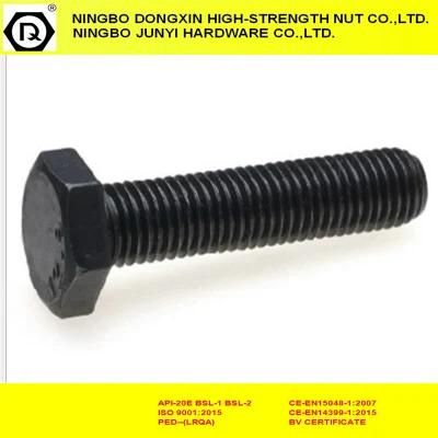 8.8 Full Thread Hex Head Bolt Black Fastener DIN933