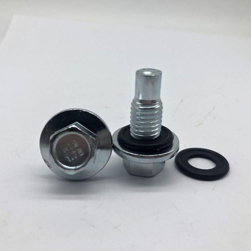 Flange Bolt Blue Wzp with a Rubber Silo Bolts