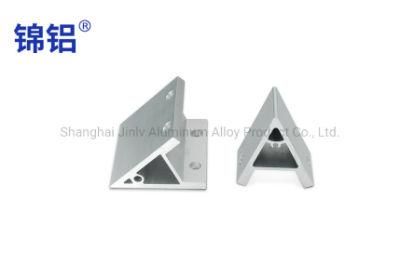 45 Degree Support Angle Piece Aluminum Bracket Profile Corner Connector