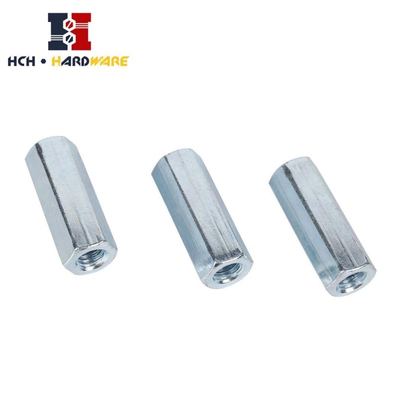 Clear Zinc Grade 2/5/8 Hex Coupling Long Nut