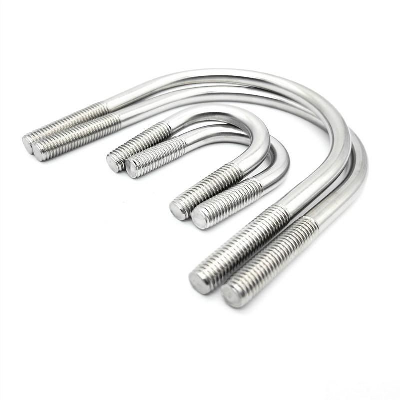 High Strength U-Bolt Pipe Clamp High Tensile Strength U-Bolts Carbon Steel Galvanized U Bolt Hook Bolt