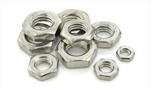 Metric Unc Unf Thread Carbon Steel Hexagon Thin Nuts DIN936 for Bolts and Screws