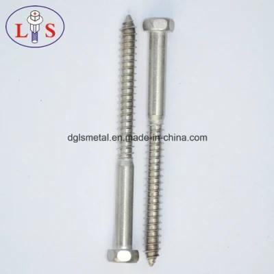 Stainless Steel 304 Hexagonal Head Screw with High Strength