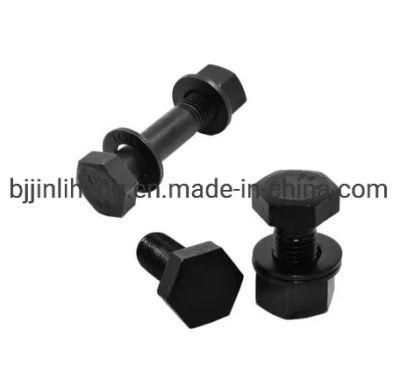 Black Carbon Steel A325 A490 DIN933 DIN931 ISO4014 ISO4017 En15048 Hexagon Head Bolt