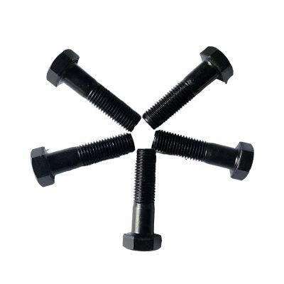 China Wholesale Fastener Hardware Black Oxide Surface Building Fastener for U Channel Steel M20 High Strength 8.8 Grade Hexbolt and Nut