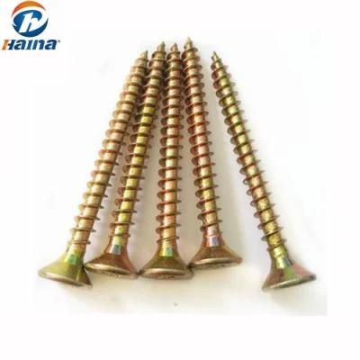 Galvanized Yellow Color Zinc Chipboard Screw