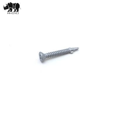 China Flat Head Tek Csk Ruspert Coating with Wings / Ears Chipboard Dacromet Self Drilling Screw