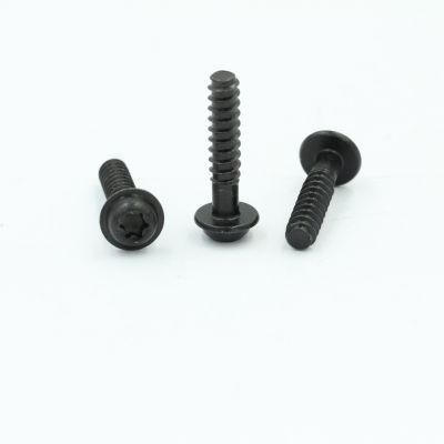Custom Black Plum Blossom Pan Head Self Tapping Screw with Washers