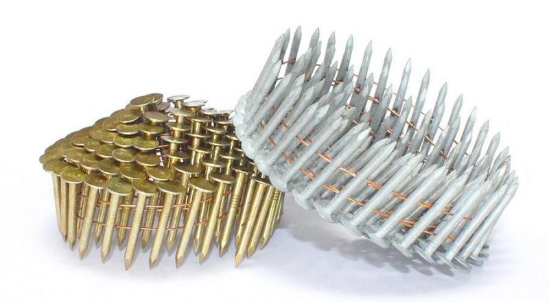Electro Galvanized Smooth Shank Coil Roofing Nails