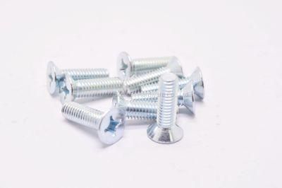 Carbon Steel Zinc Plated Countersunk Flat Head Screws with Cross Recess Galvanized
