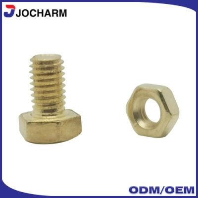 Brass Copper Bronze Hex Head Full Thread Flat Bolts
