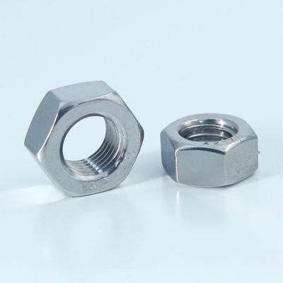 DIN934 Stainless Steel A2 A4 SS304 SS316 Hex Head Nut M6 M8 M10 Different Types of Nuts and Bolts