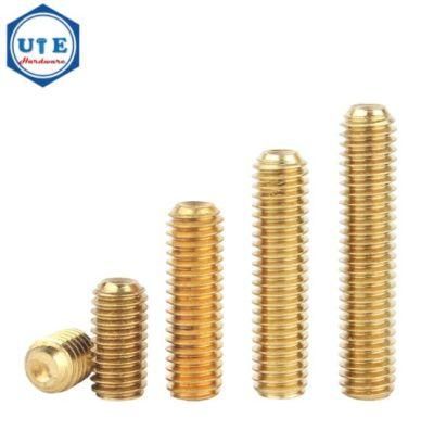 DIN Standard Copper and Brass Set Screw / DIN916 Socket Head Cup Point Brass with Set Screw