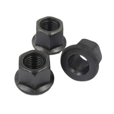 Stainless Steel Black Oxidation Hexagon Flange Head Jack Nut