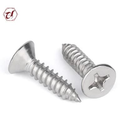 A2 Flat Head Stainless Steel Screw Ss Self Tapping Screw