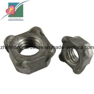 Nuts Quadrangle Welding Nuts Carbon Steel Furniture Nuts (ZH-SS-015)