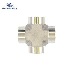 Stainless Steel NPT Pipe Fittings 5652 Female Pipe Cross Adapter