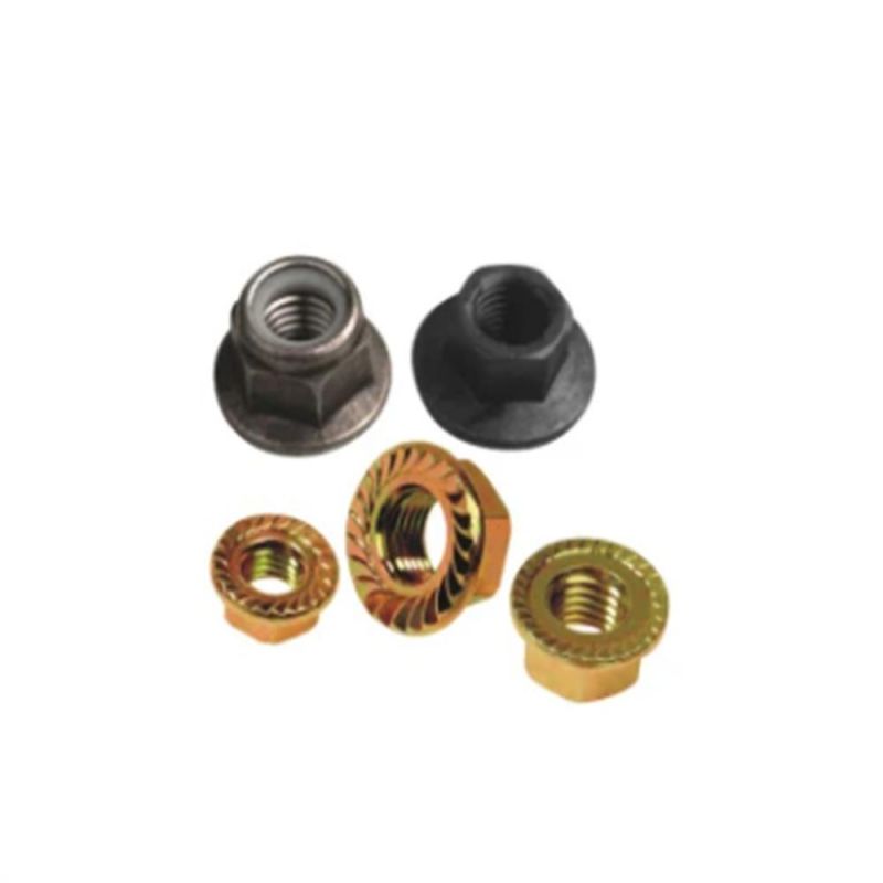 Flange Nut Unc Nuts Yellow Zinc/Black Grade 8 Hex Flange Nut
