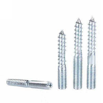 China Wholesale Furniture Fastener Wood Hardware Double Threaded Hanger Bolt Dowel Screw