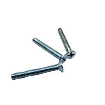 Zinc Pz Cross Recessed Countersunk Flat Head Screw