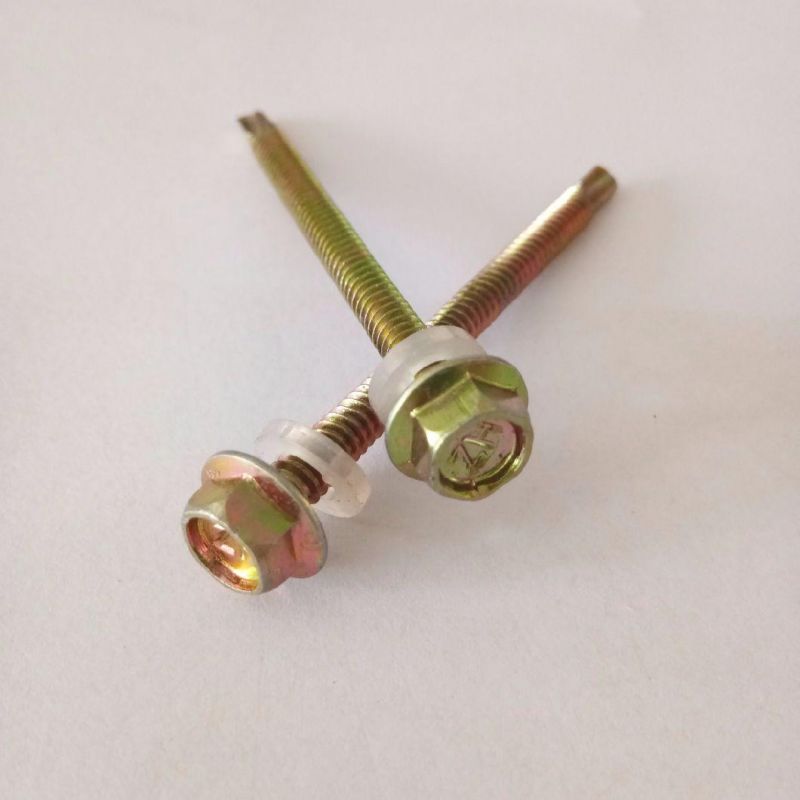 Steel Zinc Plating Hex Head Self Tapping Screws with Washer