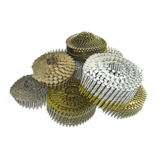 2.4X50mm Ring Shank Zinc Coil Nails for Manufacturing Wooden Pallets
