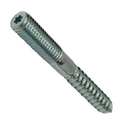 China Wholesale Furniture Hardware Fastener Metal Stainless Steel Dowel Screw Unc Thread Hanger Bolts 8mm Two Way Dowel Screw