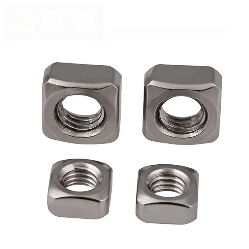 DIN557 Stainless Steel M8 M4 Square Nut, Square Thread Bolt and Nut for Screw