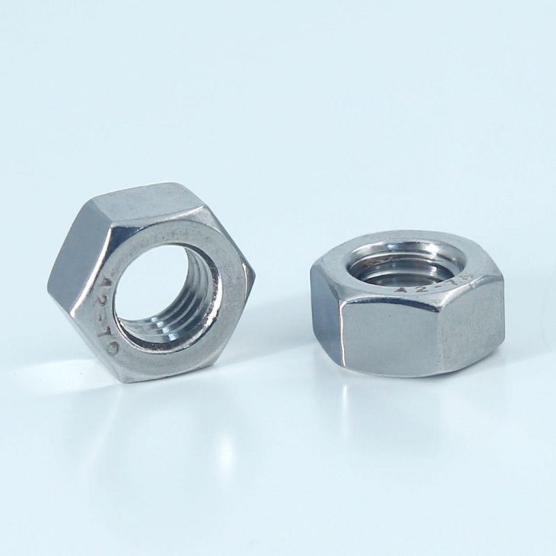 Carbon Steel Stainless Steel 304 316 DIN934 ASTM 18.2.2 Hex Jam Nuts