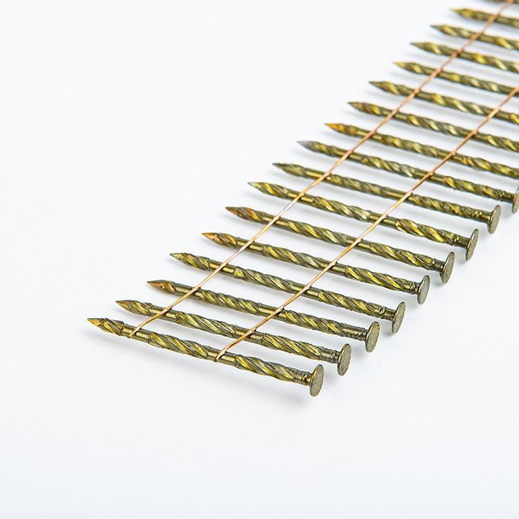 Air Nail Gun Cn57 Pneumatic Nailer for 15 Degree Coil Nails with Length 25-57mm