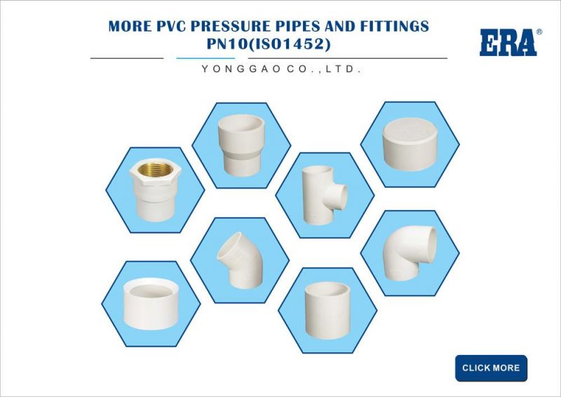 Era PVC/UPVC Dvgw CE Certificate DIN Pn10 Standard Fitting Pipe Clamp
