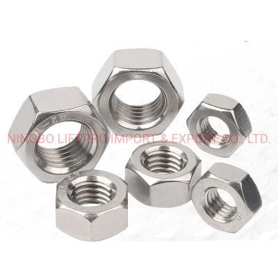 High Quality Hex Nut Stainless Steel Nut SS304 SS316 Zinc Plated Nut Customized