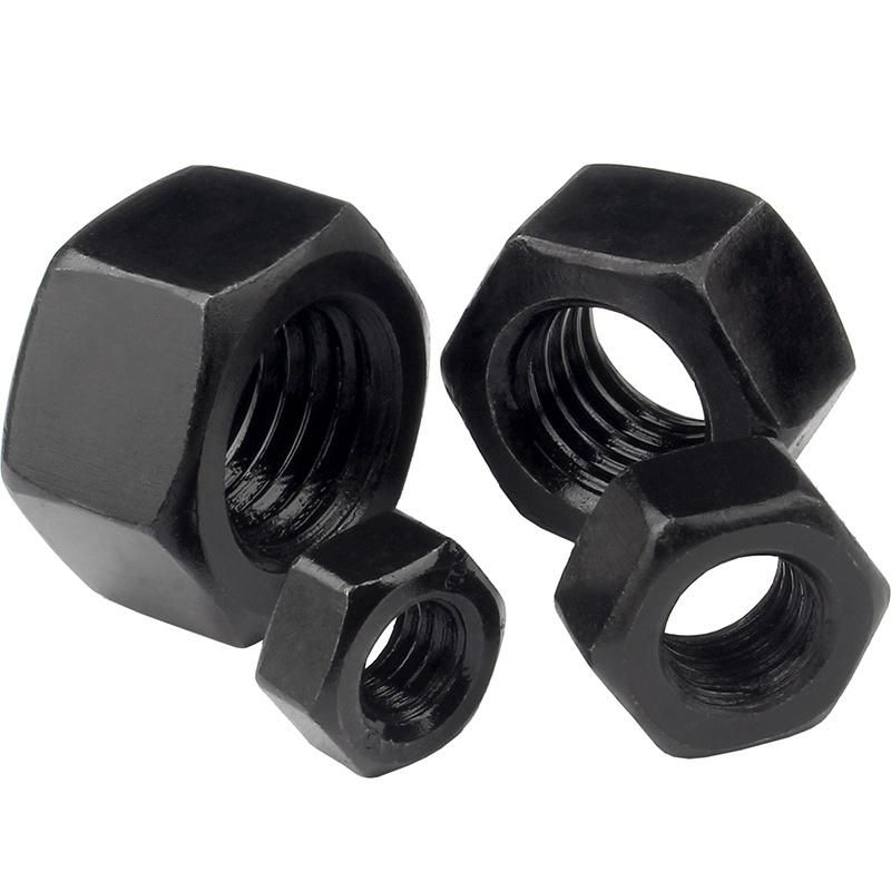 Water Treatment Heavy Industry Mining Stainless Steel Brass Nylon Zinc Plated Passivated Plain Black Hex Nuts